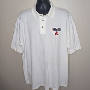 Vtg 04 Boston Red Sox Men's 2XL MLB Polo Shirt World Series Champions NWT